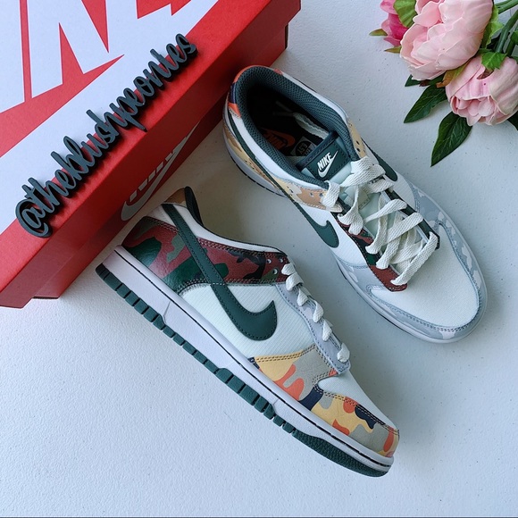 Nike Dunk Low Sail Multi Camo NWT - Picture 8 of 10